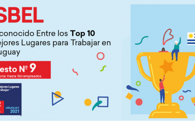 ISBEL en el top 10 de los mejores lugares para trabajar en Uruguay en 2021 según Great Place to Work