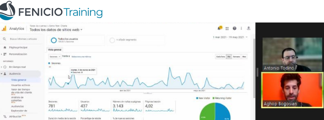 Fenicio Training realizó el taller “Primeros pasos en Google Analytics”