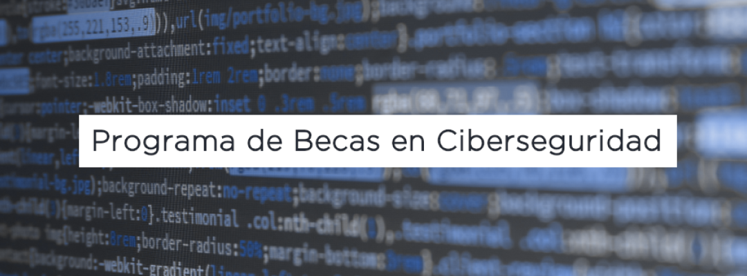 2ª edición del Programa de Becas de Especialización en Ciberseguridad