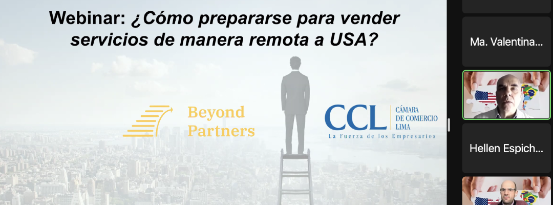 Webinar Beyond Partners en Cámara de Comercio de Lima (CCL), Perú.