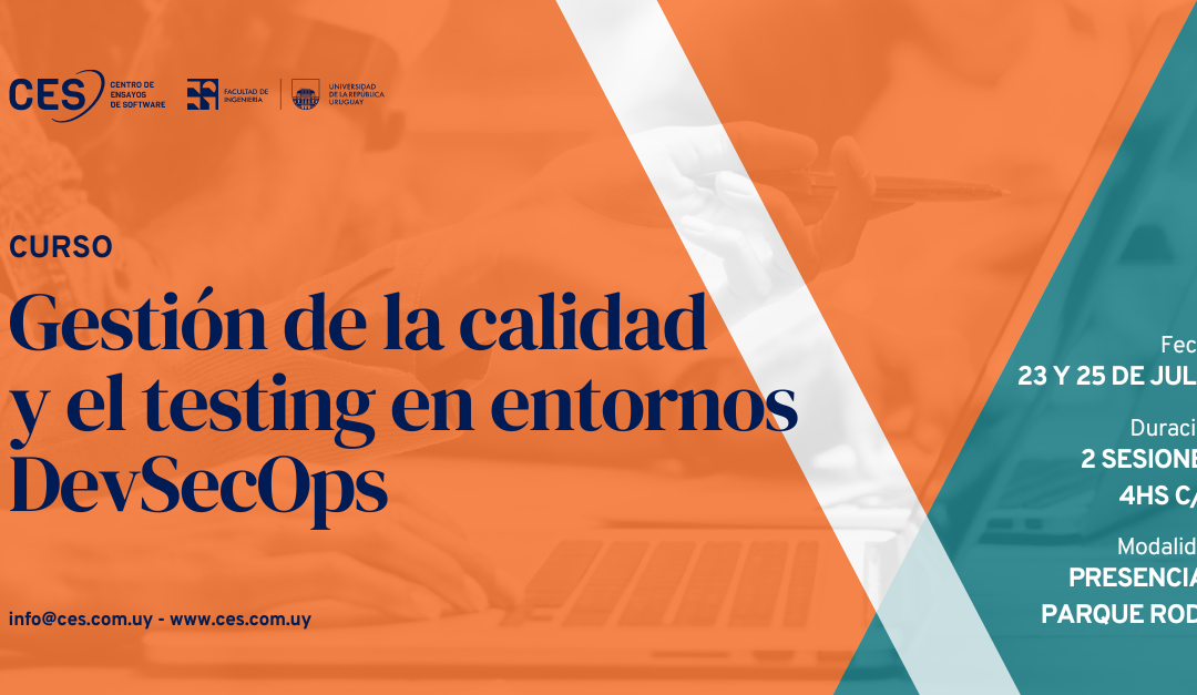 Últimos cupos para curso sobre calidad en entornos DevSecOps